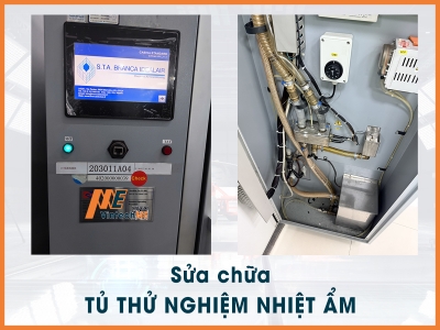 Sửa chữa tủ thử nghiệm môi trường nhiệt ẩm - dàn lạnh bị đóng đá